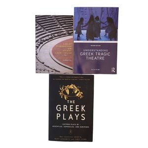 Book Bundle 3 Textbooks Greek Tragedies Tragic Theater Plays Drama College Lit